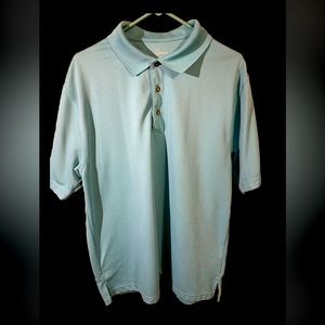 Golf  TOUR Mens Golf Shirt Size XL Blue Performance Polo unmarked